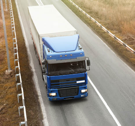 Blue Commercial Truck Blue Commercial Truck